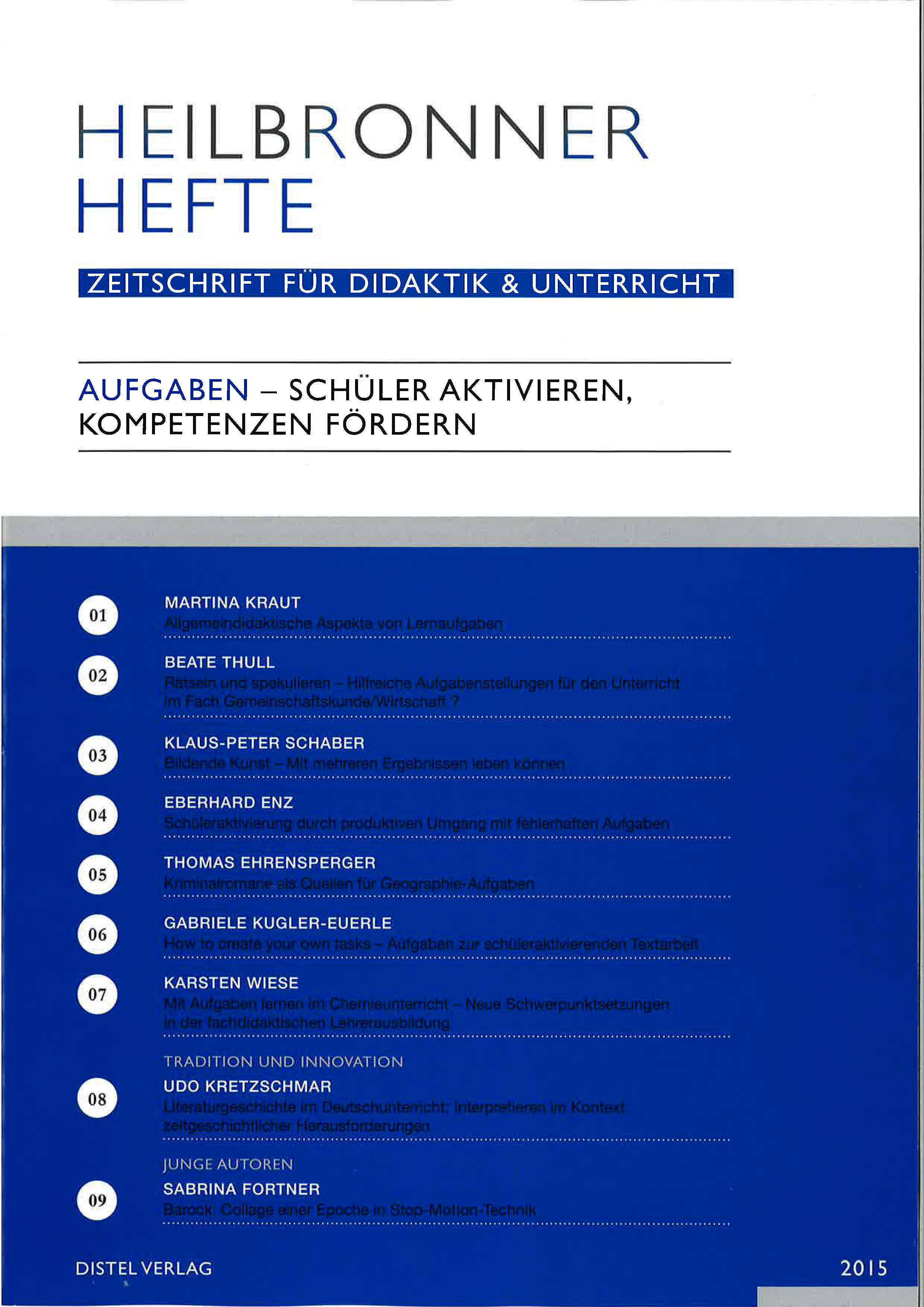 Heilbronner Hefte 2015