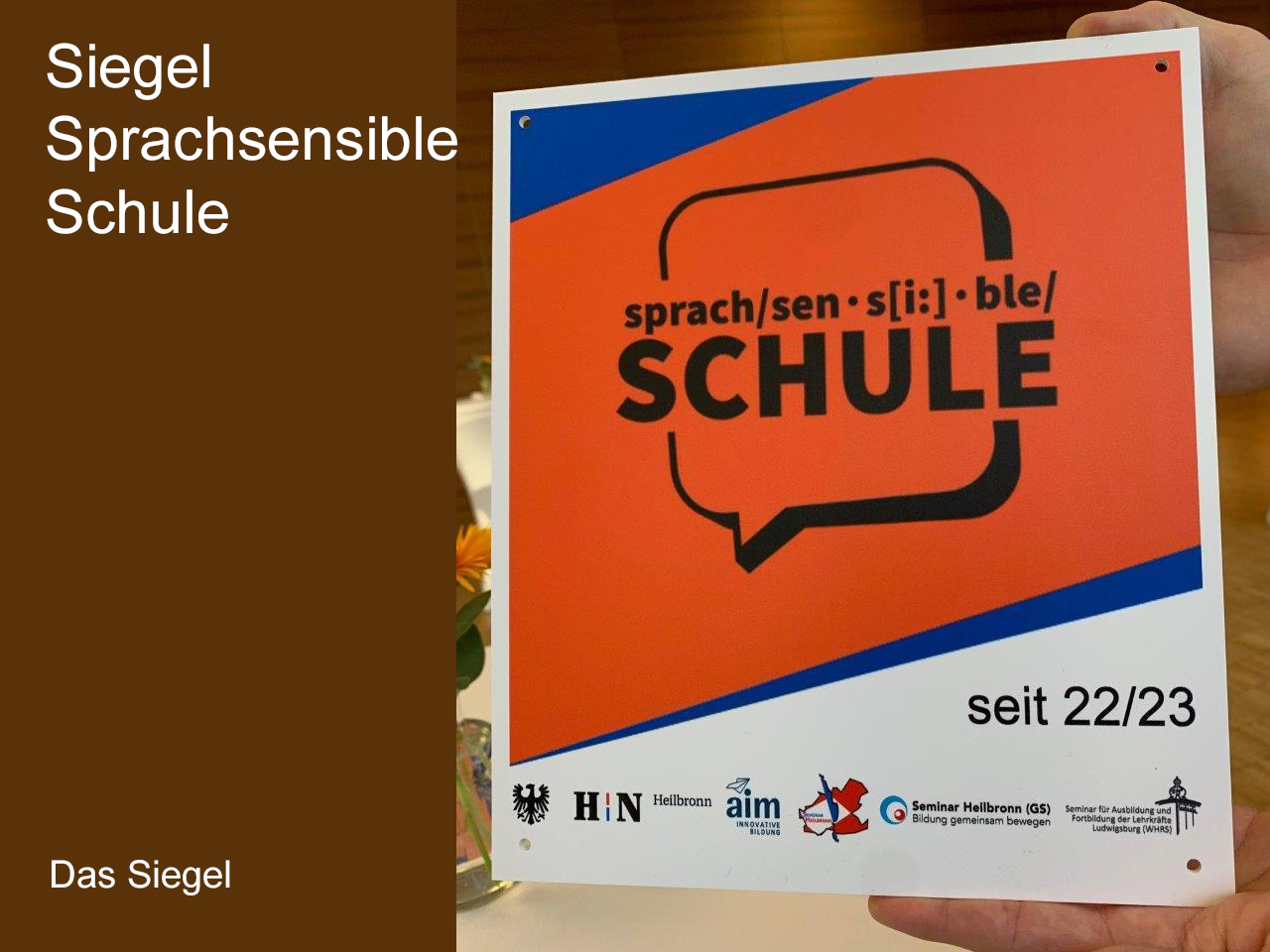 Siegel Sprachsensible Schule 